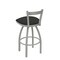 Holland Bar Stool Co 25" Low Back Swivel Counter Stool, Nickel Finish, Canter Iron Seat 82125AN008 - alternate 3